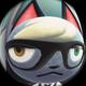Raymond in Animal Crossing: New Horizons, viewed under the new ACNH fisheye lens.